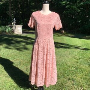 Dress Tells Rose Lace Dress Sz L